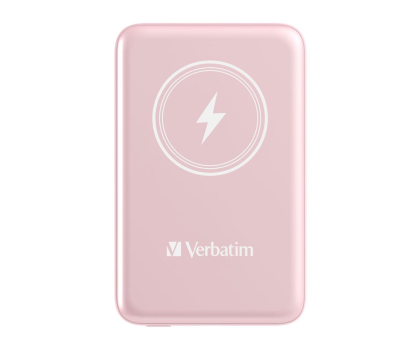 Powerbank VERBATIM Charge 'n' Go Magnetic Wireless Power Bank 10000mAh różowy 32248